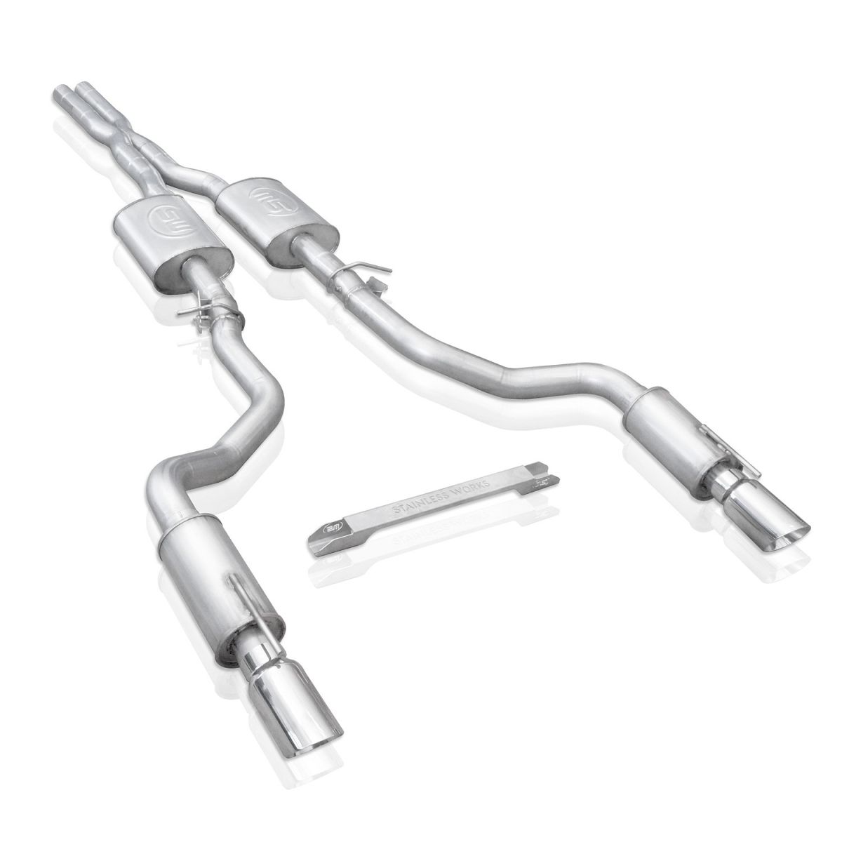 Stainless Works 3" 304 SS Exhaust System (Performance Connection) For 15-18 Dodge Charger 6.2/6.4 Hemi