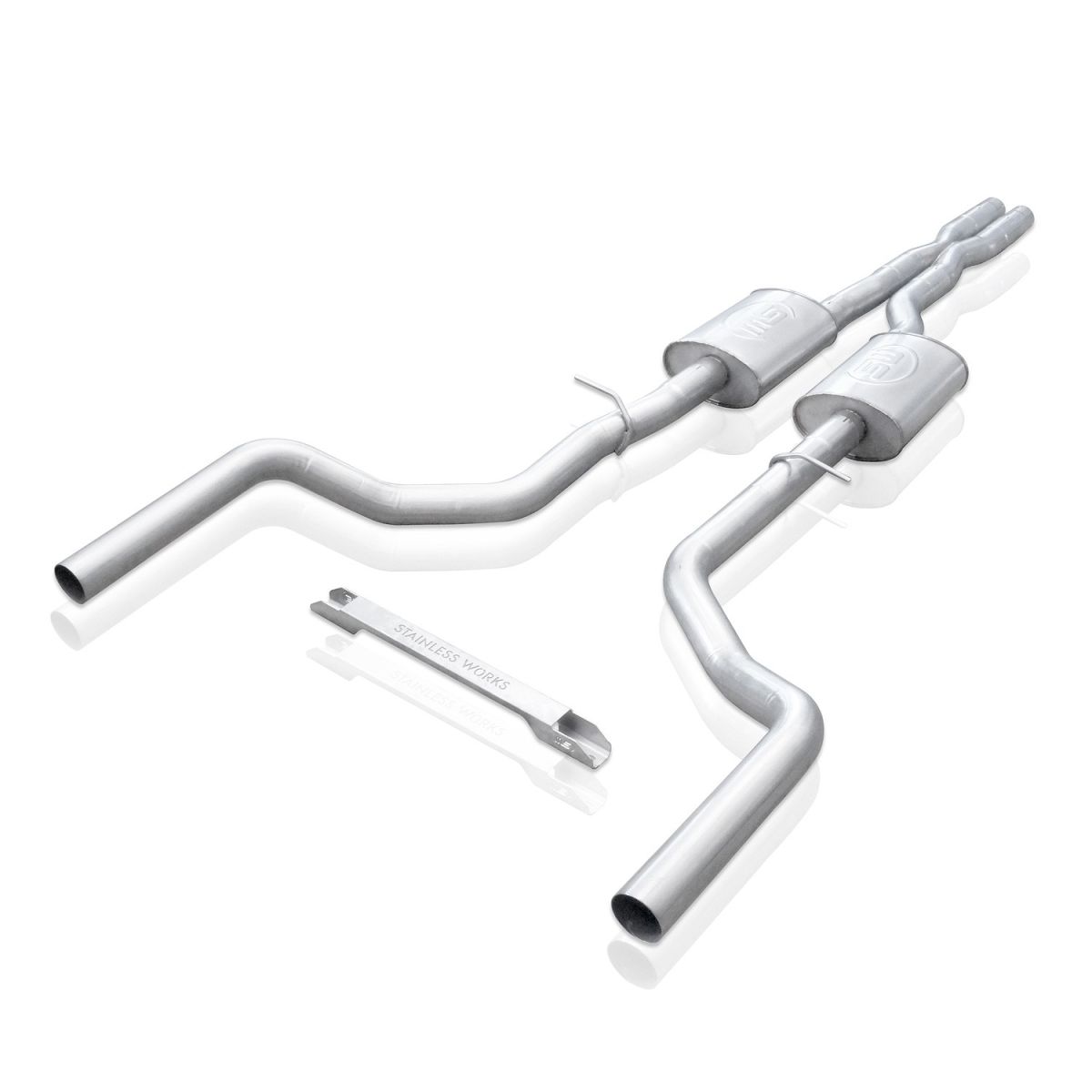 Stainless Works 3" 304 SS Exhaust System (Factory/Performance Connection) For 15-18 Dodge Charger 5.7 Hemi