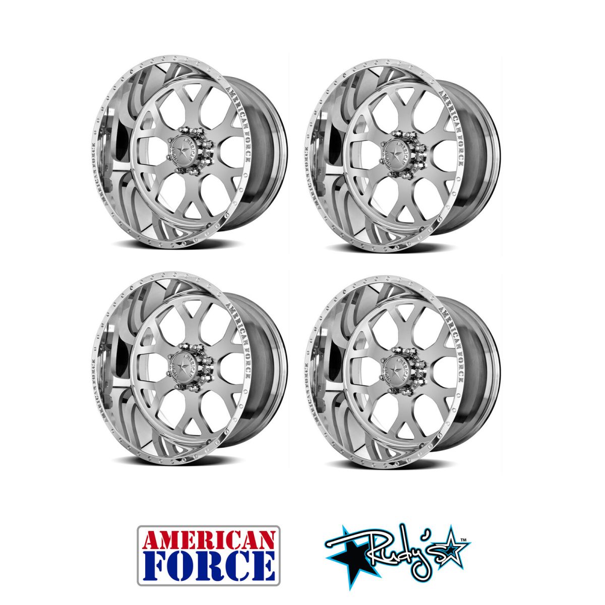American Force - (4) American Force SS8 Shield Wheels