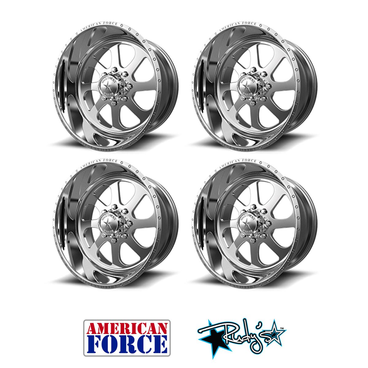 American Force - (4) American Force SS8 Burnout Wheels