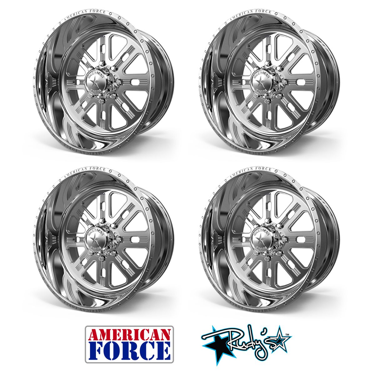 American Force - (4) American Force SS8 Buckshot Wheels