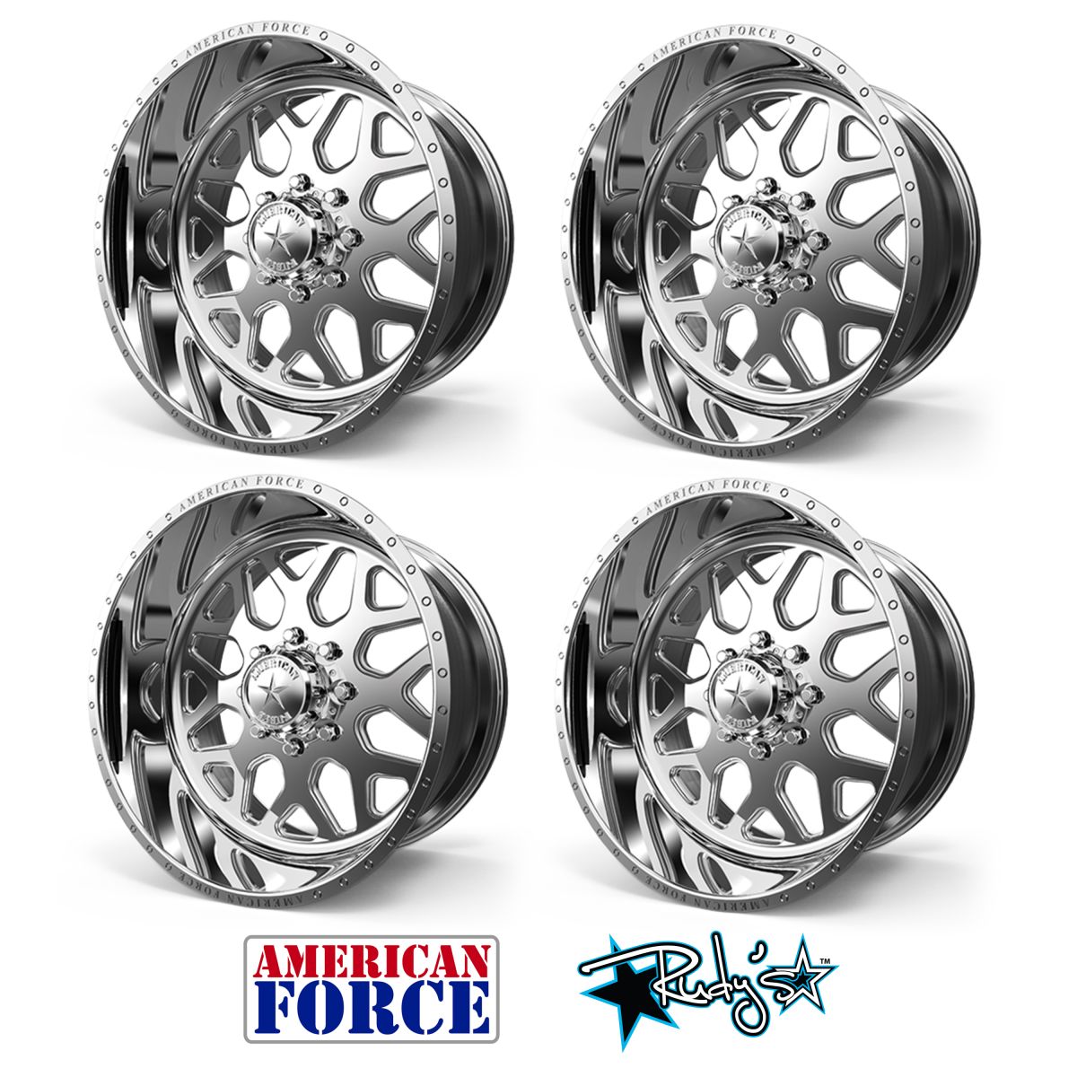 American Force - (4) American Force SS8 Flux Wheels