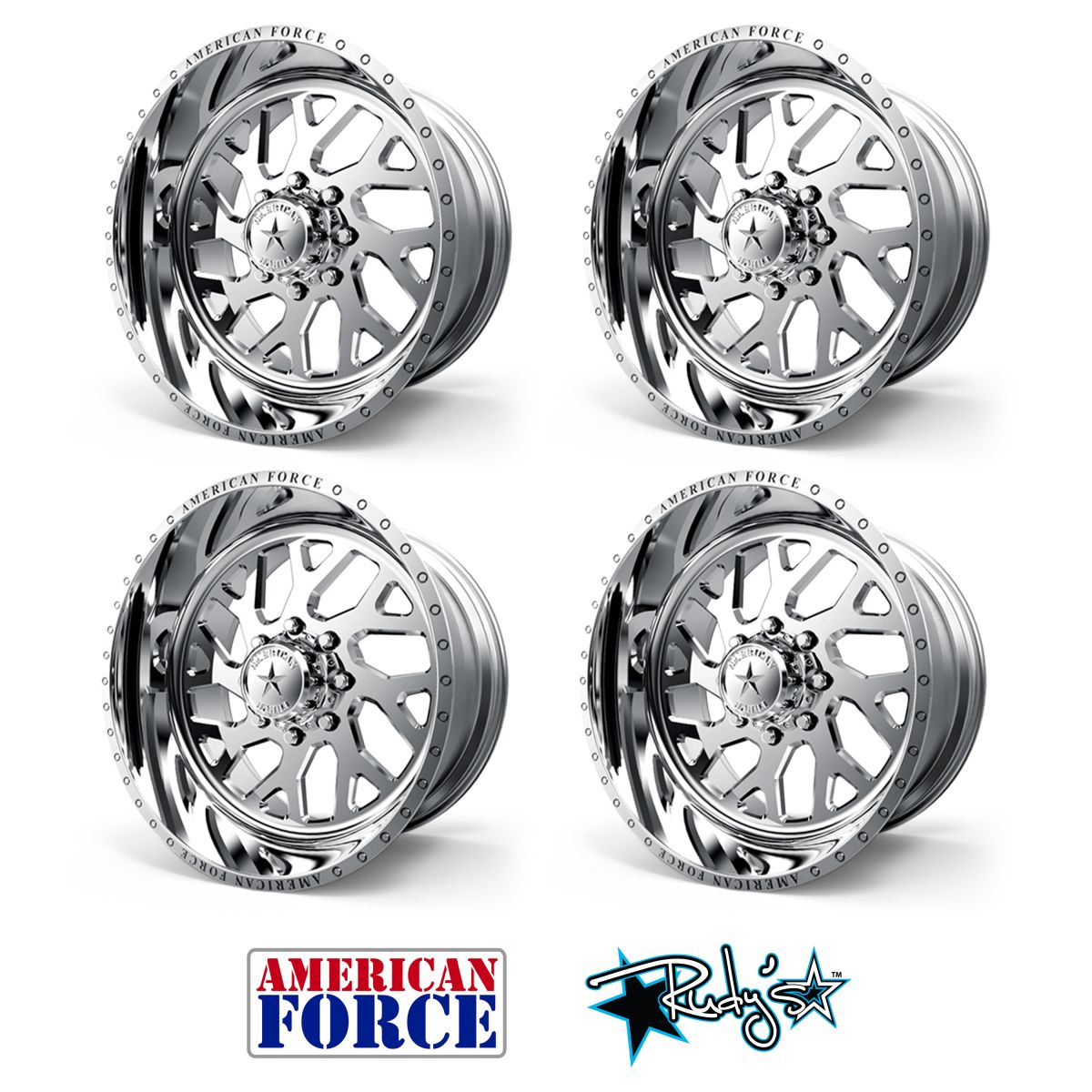 American Force - (4) American Force SS8 Lucky Wheels