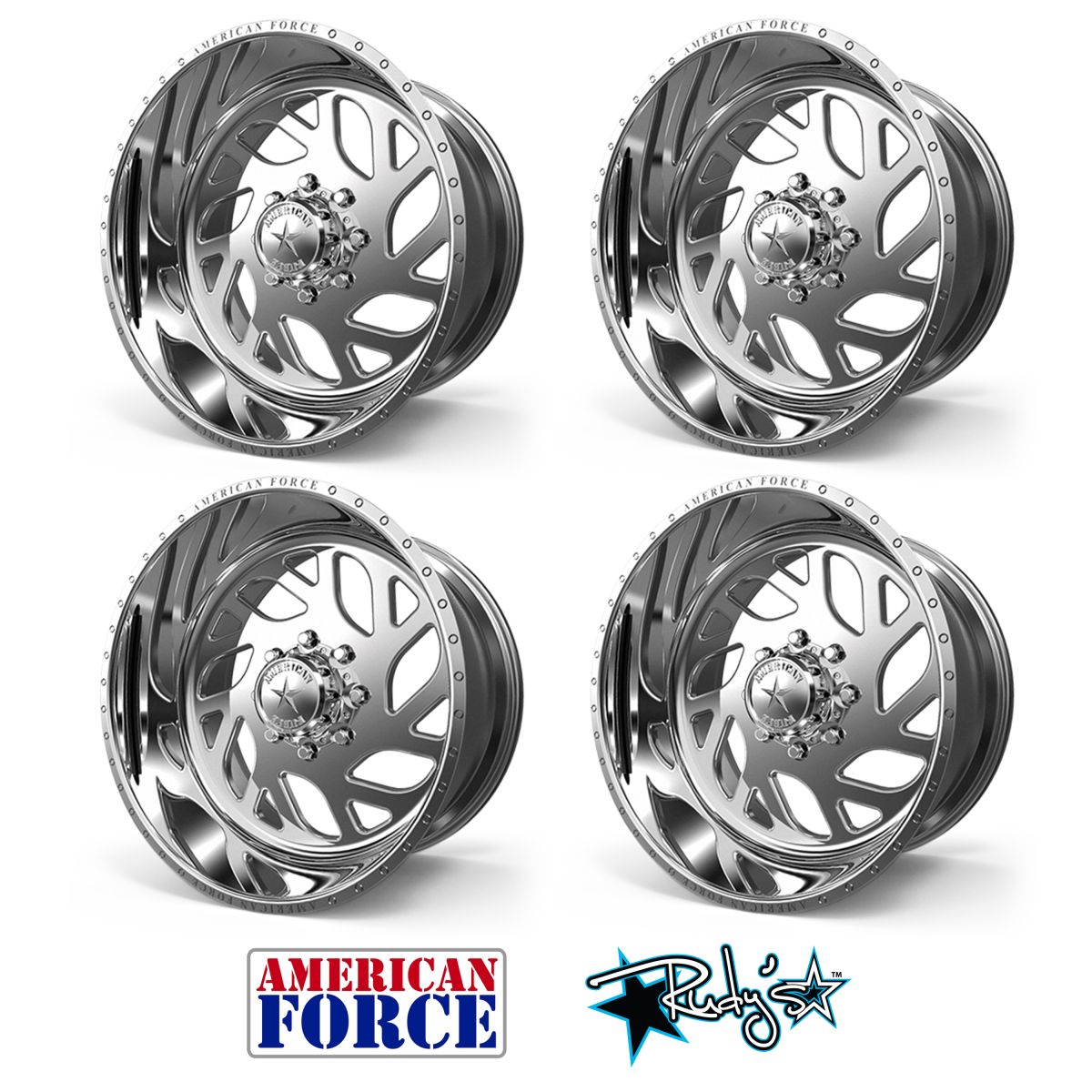 American Force - (4) American Force SS8 Twister Wheels
