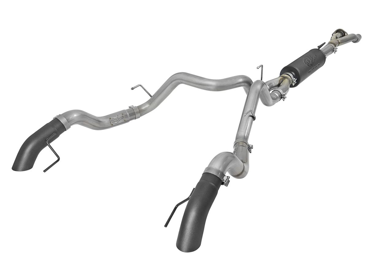 aFe Power - aFe Power MACH Force-XP Hi Tuck 3" to Dual 4" 304 Stainless Steel Cat-Back Exhaust System For 17-19 F-150 Raptor