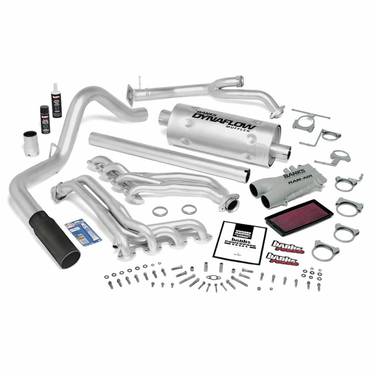 Banks Power - Banks Power PowerPack Bundle Complete Power System 89-93 Ford 460 C6 Automatic Transmission Black Tip