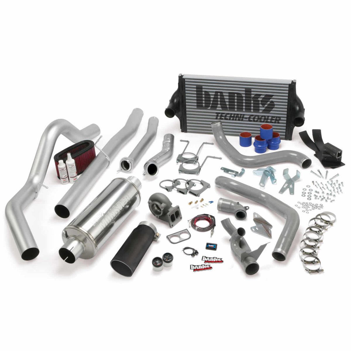 Banks Power - Banks Power PowerPack Bundle Complete Power System W/OttoMind Engine Calibration Module Black Tail Pipe 94-97 Ford 7.3L CCLB Manual Transmission