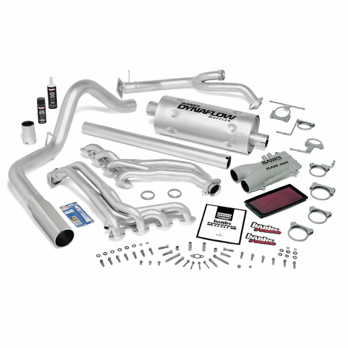 Banks Power - Banks Power PowerPack Bundle Complete Power System 89-93 Ford 460 E4OD Automatic Transmission Chrome Tip