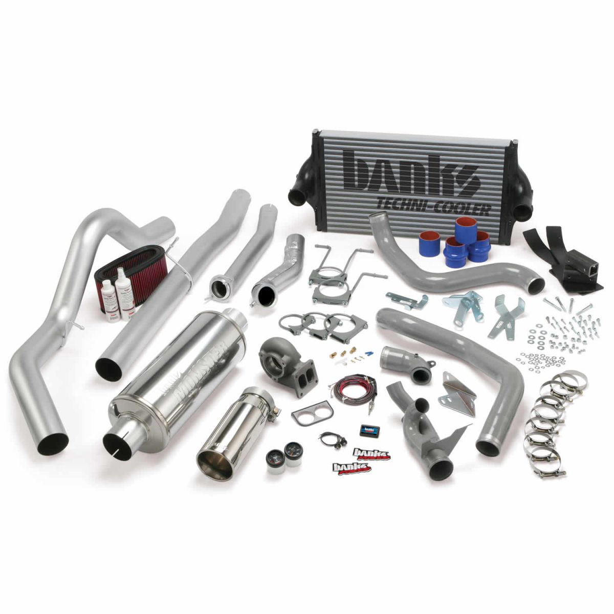 Banks Power - Banks Power PowerPack Bundle Complete Power System W/OttoMind Engine Calibration Module Chrome Tail Pipe 94-97 Ford 7.3L CCLB Manual Transmission