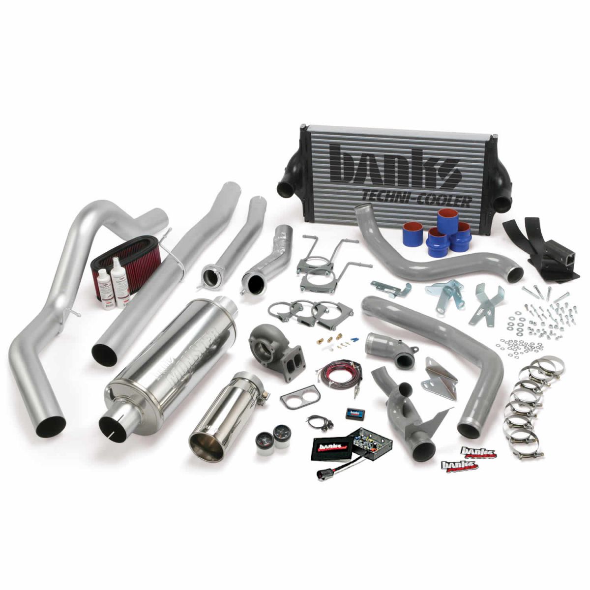 Banks Power - Banks Power PowerPack Bundle Complete Power System W/OttoMind Engine Calibration Module Chrome Tail Pipe 94-97 Ford 7.3L CCLB Automatic Transmission