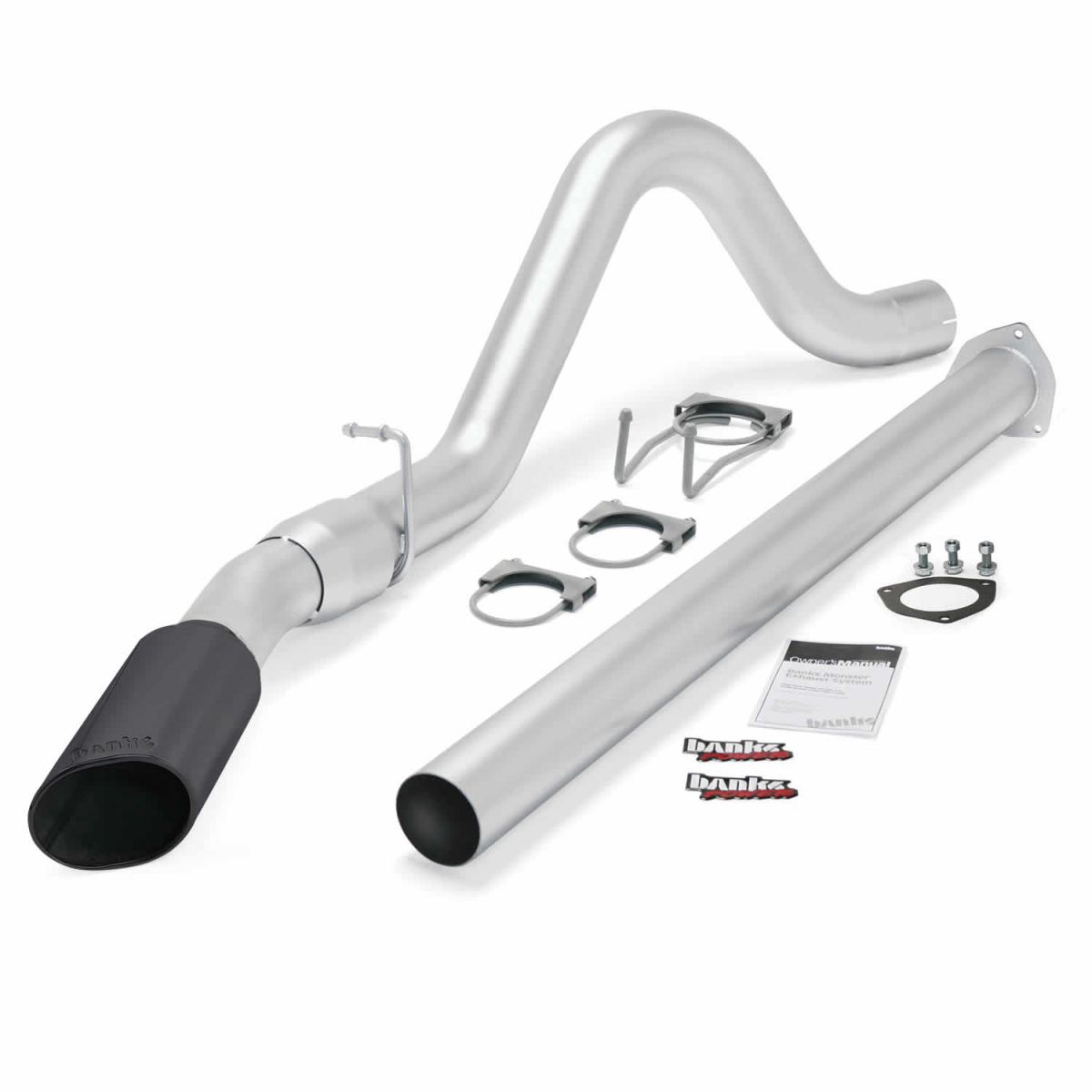 Banks Power - Banks Power Monster Exhaust System Single Exit Black Tip 15-16 F250/F350/450 CCSB-CCLB