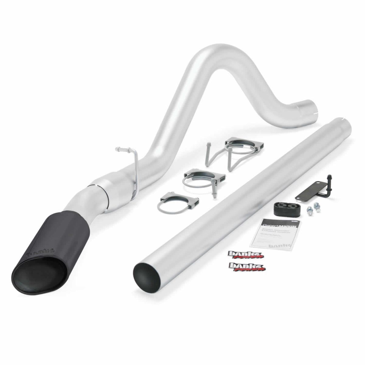 Banks Power - Banks Power Monster Exhaust System Single Exit Black Tip 08-10 Ford 6.4L All Cab and Bed Lengths