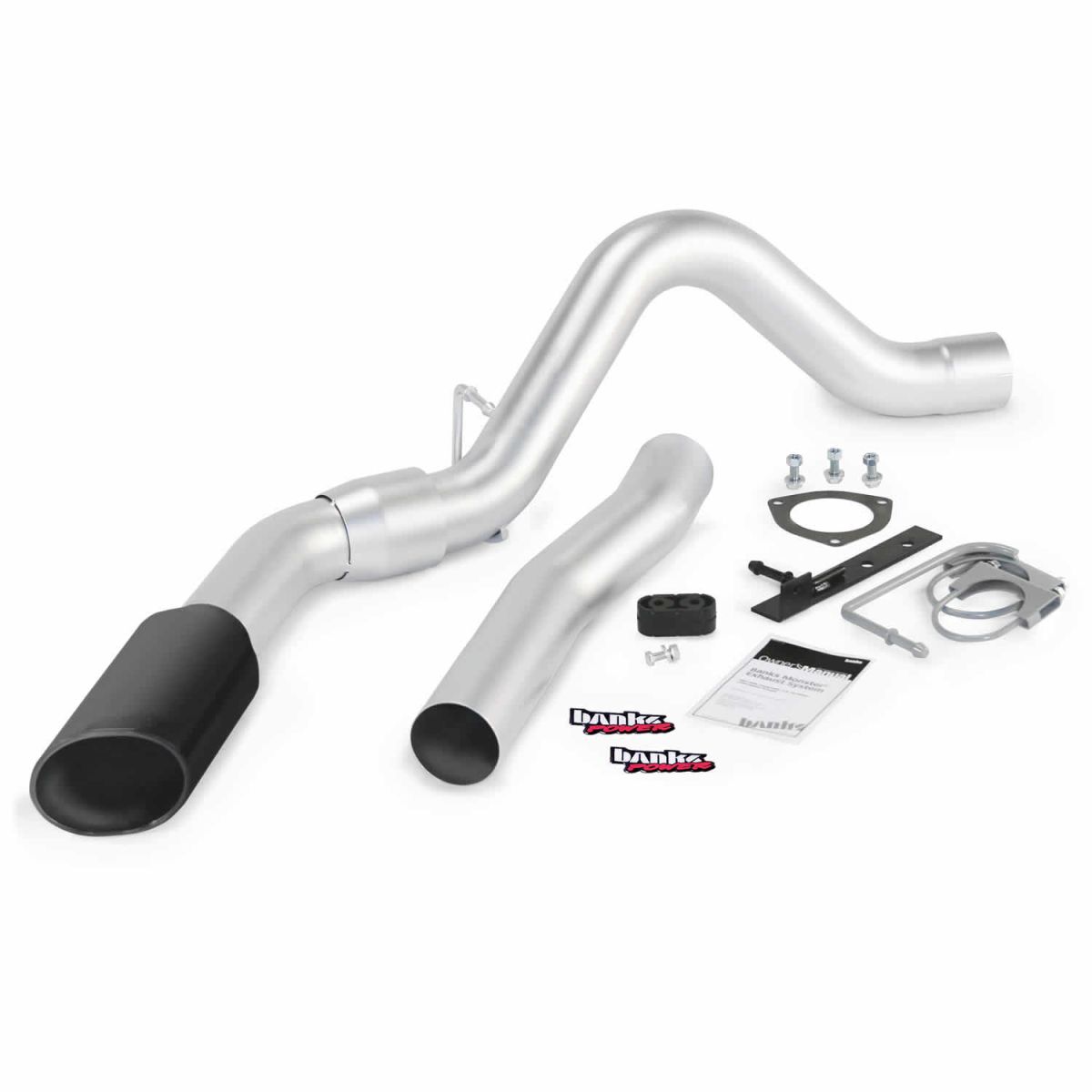 Banks Power - Banks Power Monster Exhaust System Single Exit Black Tip 11-14 Chevy 6.6L LML ECLB-CCLB to