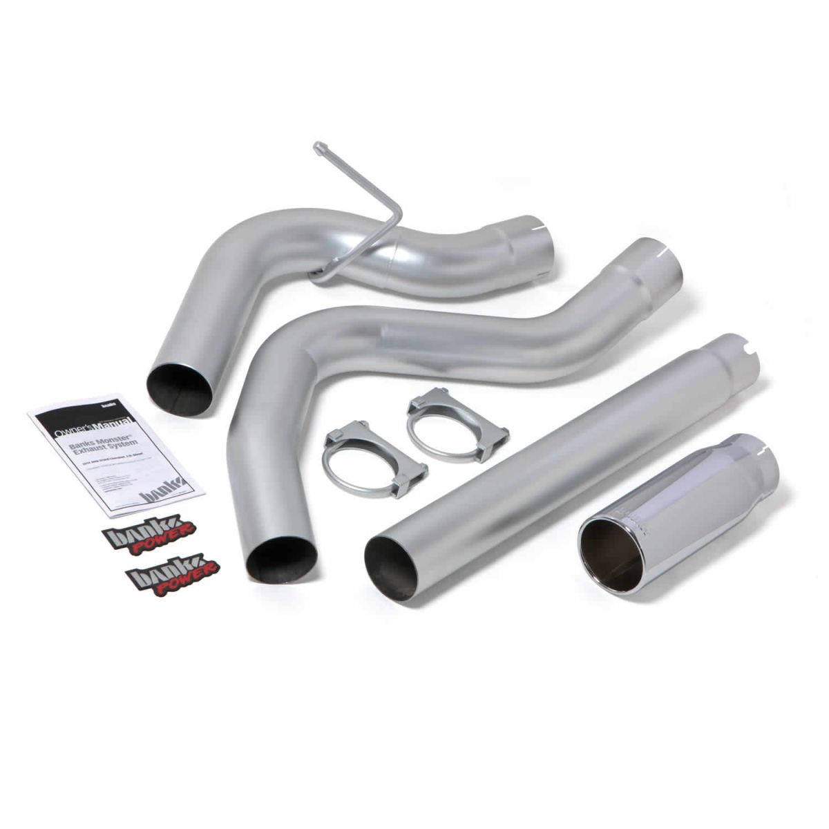 Banks Power - Banks Power Monster Exhaust System Single Exit Chrome Tip 14-19 Ram 1500 3.0L EcoDiesel