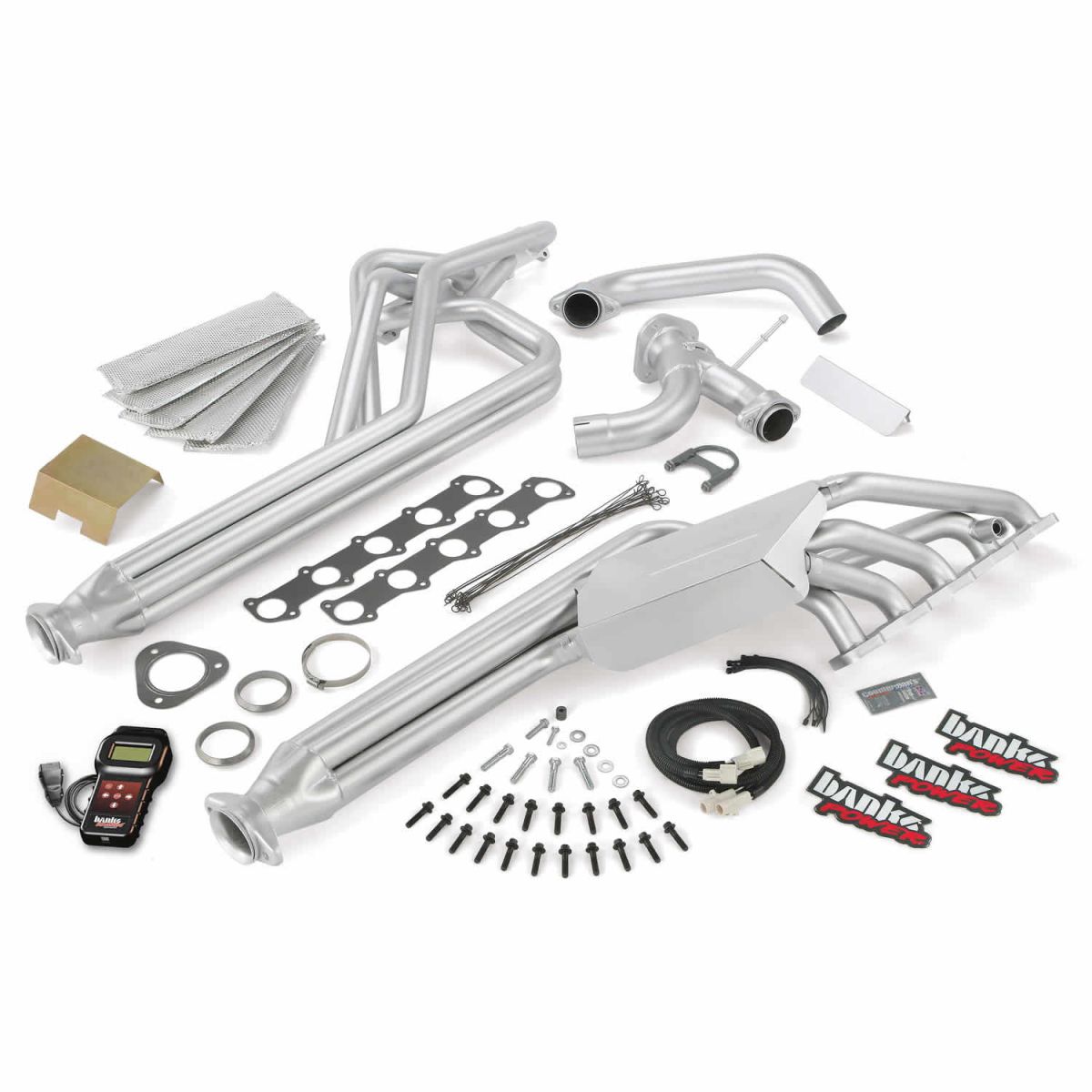 Banks Power - Banks Power Torque Tube Exhaust Header System W/AutoMind Programmer 11-15 Ford 6.8L Class-A Motorhome