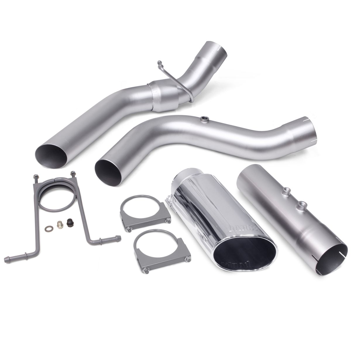 Banks Power - Banks Power Monster Exhaust System 4-inch Single Exit Chrome Tip with CoolCuff 17-18 Chevy 6.6L L5P from