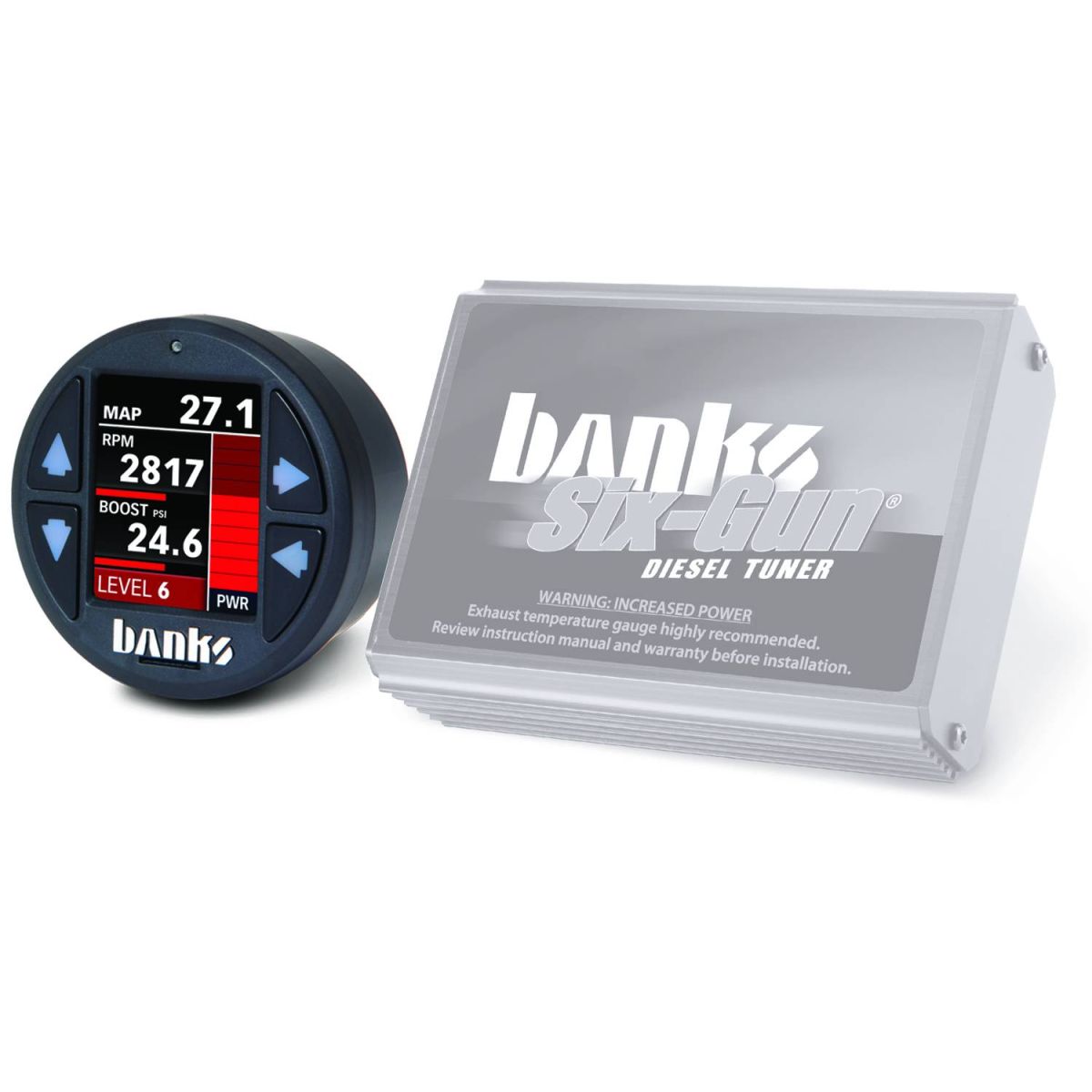 Banks Power - Banks Power Six-Gun Diesel Tuner with Banks iDash 1.8 Super Gauge for use with 2007-2010 Chevy 6.6L, LMM