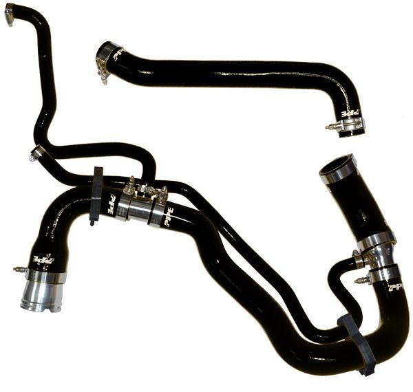 PPE - PPE Silicone Upper & Lower Coolant Hose Kit - Black For 11-16 LML Duramax