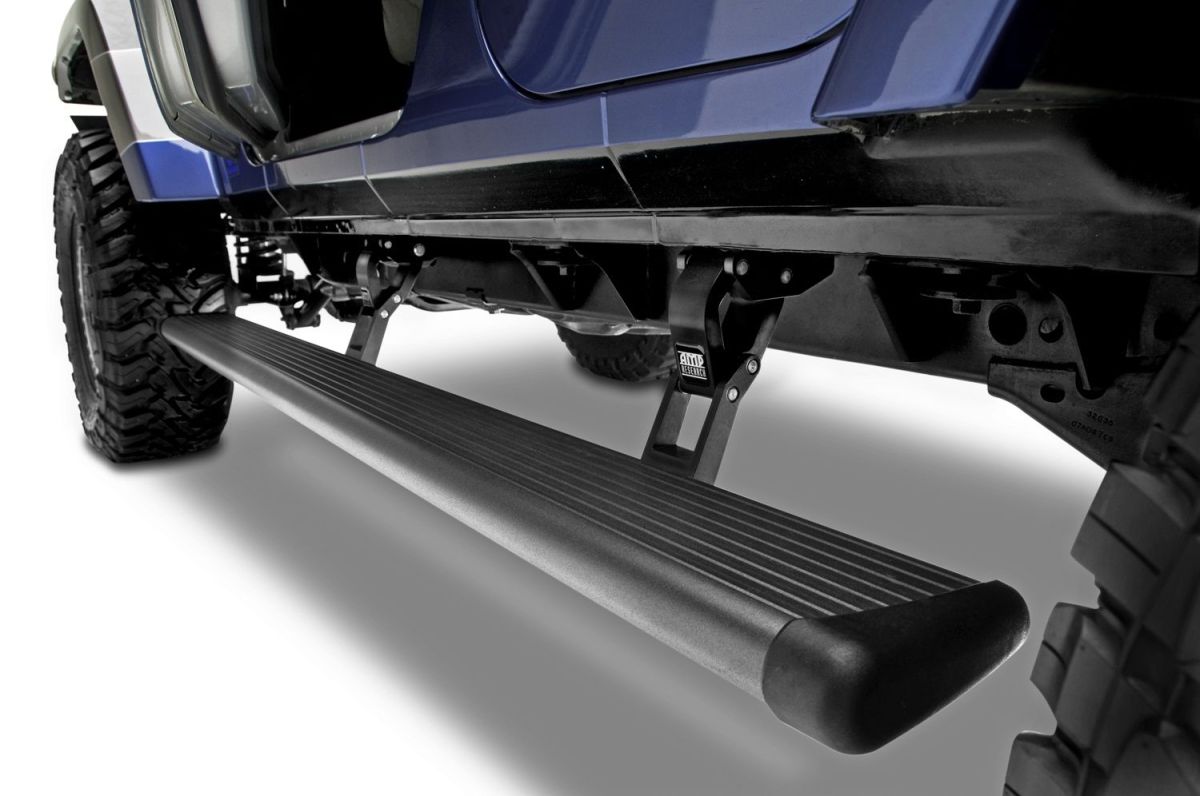 Amp Research - AMP Research PowerStep Electric Running Boards 18-20 Jeep Wrangler JL 4 Door