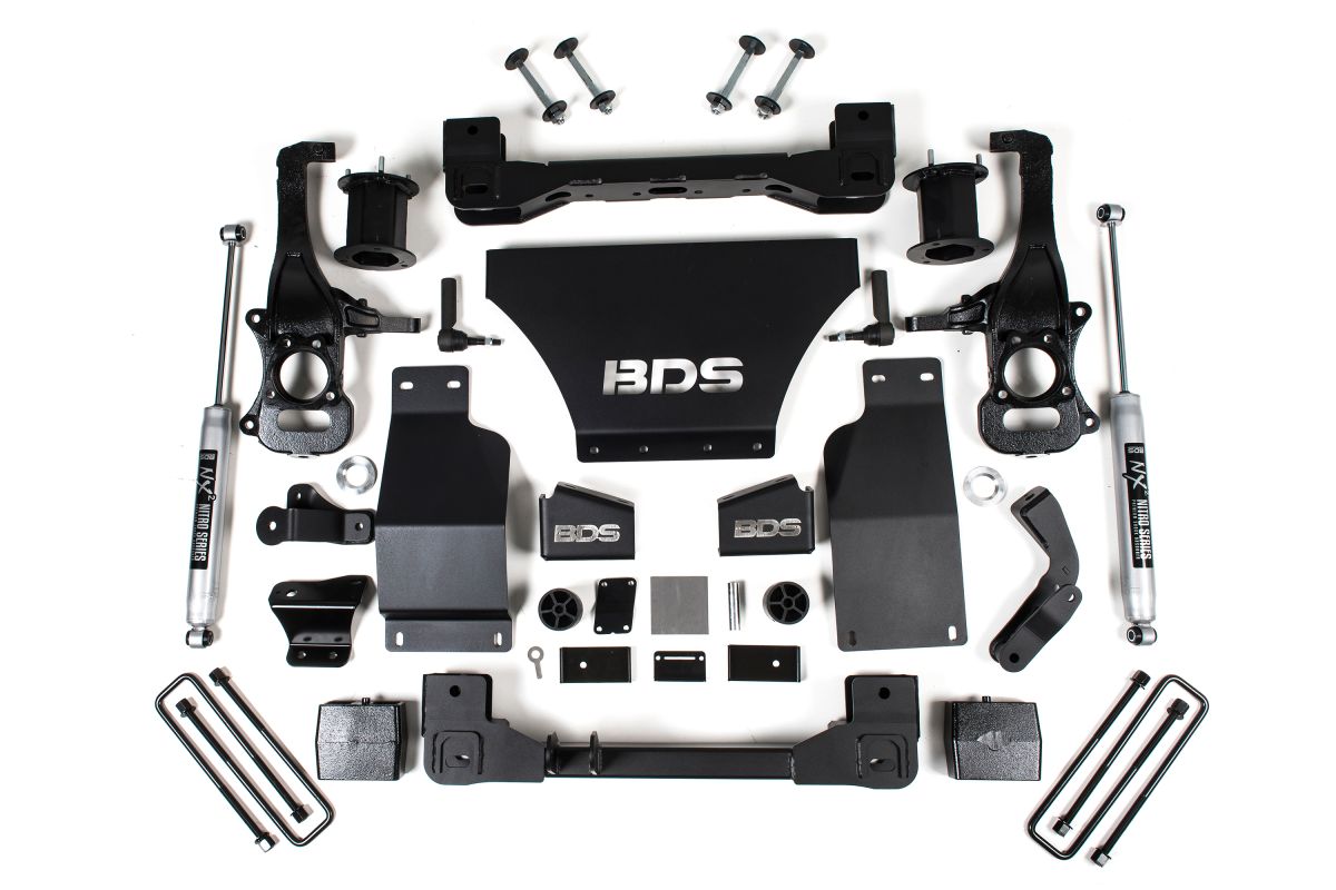 BDS Suspension - BDS 6" Lift Kit With NX2 Shocks For 19-20 Chevy/GMC 1500 4WD Silverado & Sierra