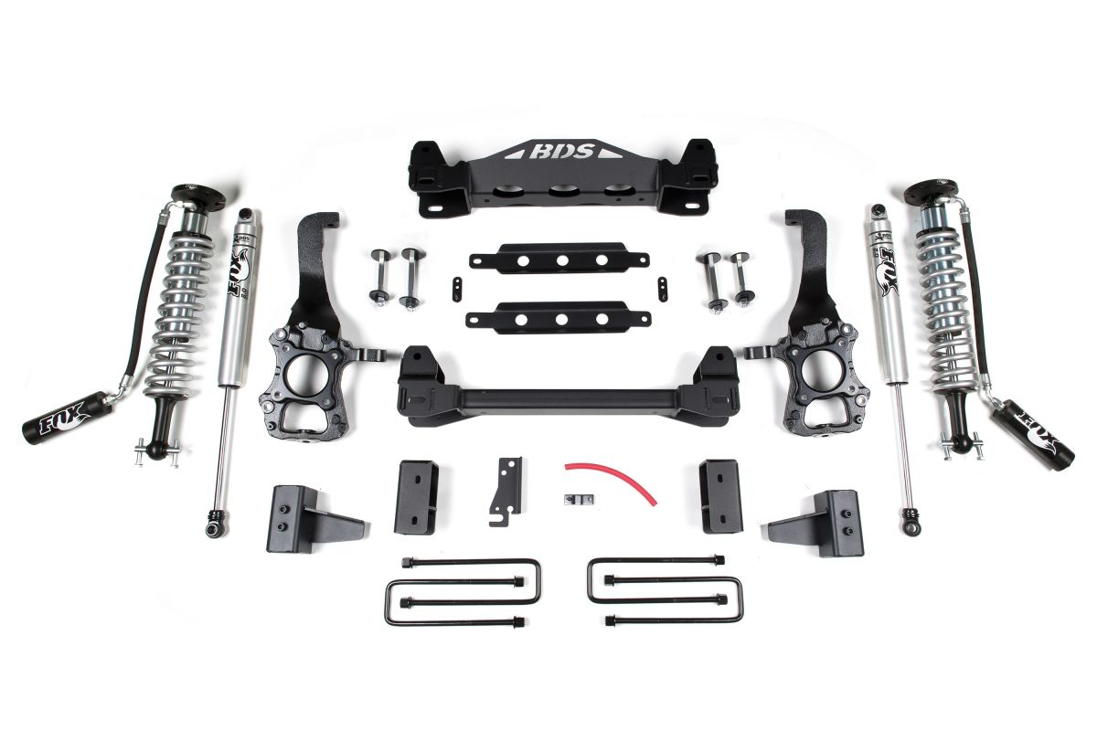 BDS Suspension - BDS 4" Lift Kit & Fox 2.5 Series Coilovers For 15-20 Ford F-150 2WD