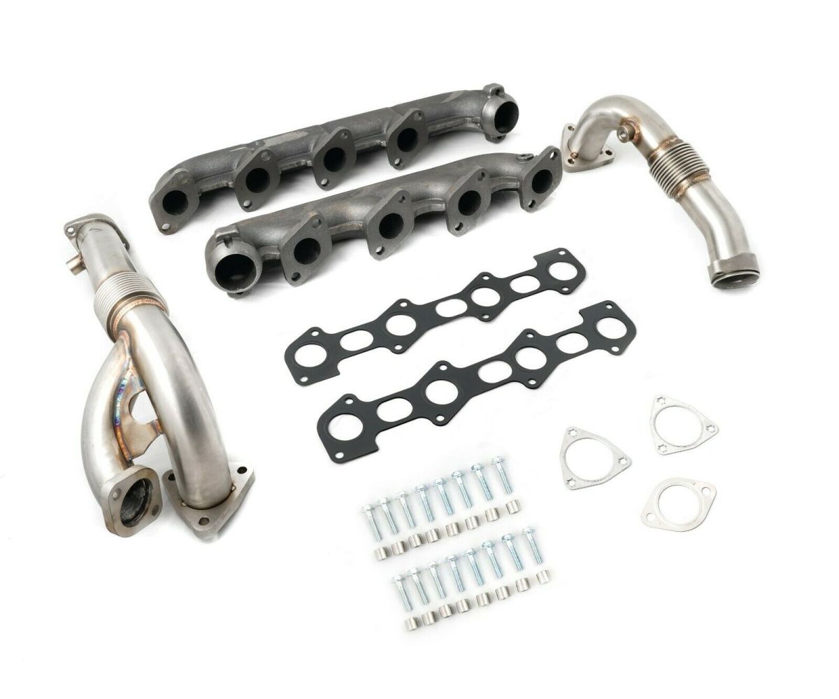Rudy's Performance Parts - Rudy's High Flow Up Pipe & Exhaust Manifold Kit For 08-10 6.4 Powerstroke