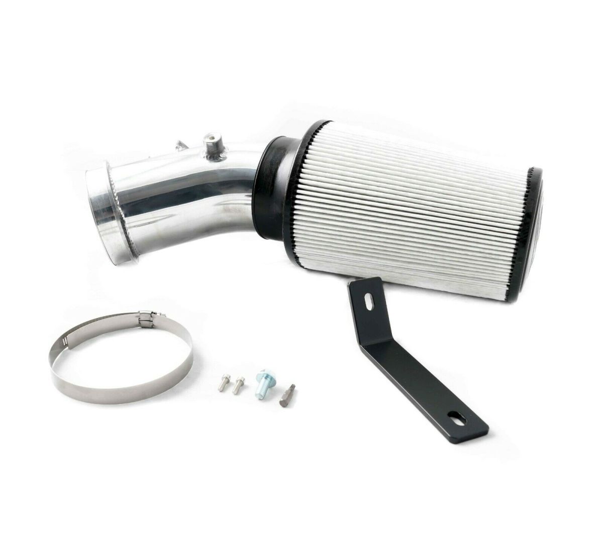 Rudy's Performance Parts - Rudy's Polished Cold Air Intake Kit w/ S&B Dry Filter For 11-16 6.7 Powerstroke