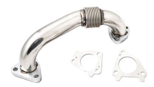 Rudy's Performance Parts - Rudy's Bolt-On Replacement Driver Side Up Pipe w/ Gaskets For 01-16 6.6 Duramax