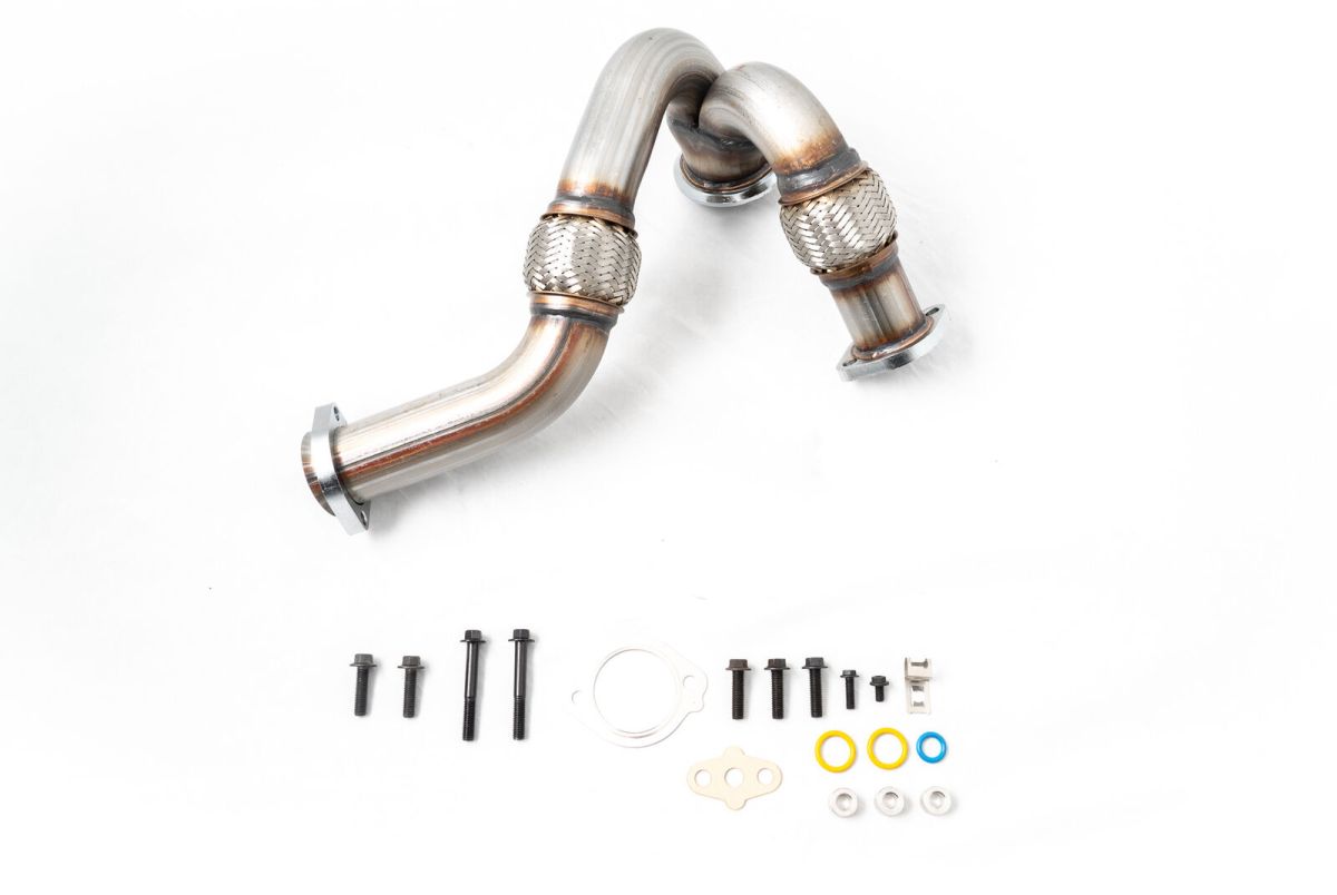 Rudy's Performance Parts - Rudy's Heavy Duty 304 SS Up Pipe Kit For 03-07 6.0 Powerstroke