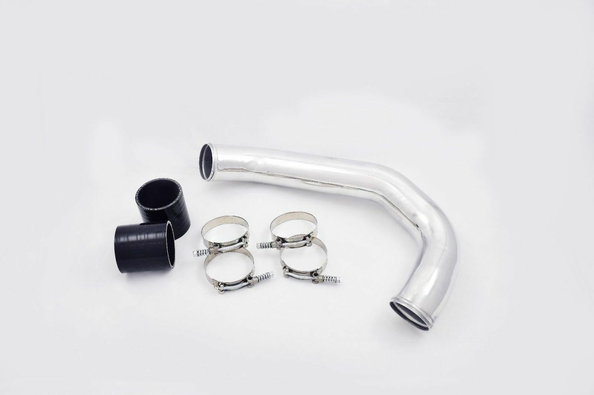 Rudy's Performance Parts - Rudy's Polished Aluminum Cold Side Intercooler Pipe & Boot Kit For 08-10 6.4 Powerstroke