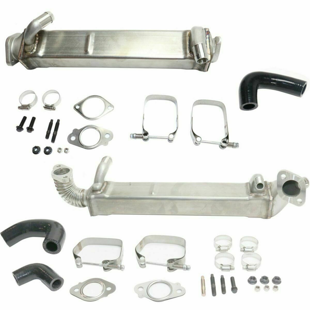Rudy's Performance Parts - Rudy's Heavy Duty Vertical & Horizontal EGR Cooler Kit For 08-10 6.4 Powerstroke