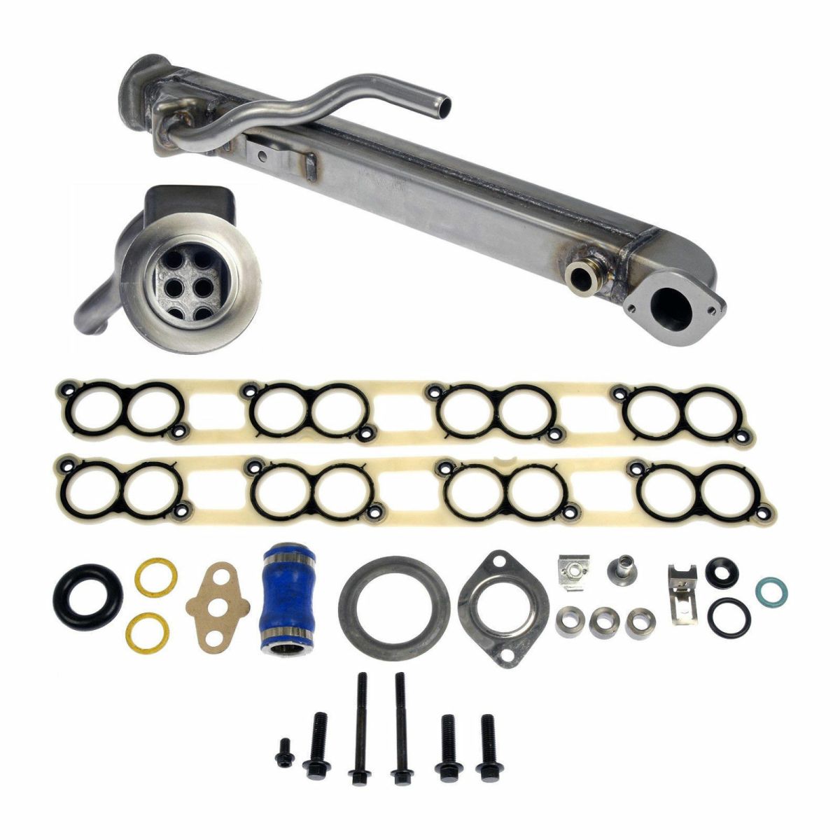 Rudy's Performance Parts - Rudy's Upgraded Square EGR Cooler & Gasket Kit For 04.5-07 6.0 Powerstroke
