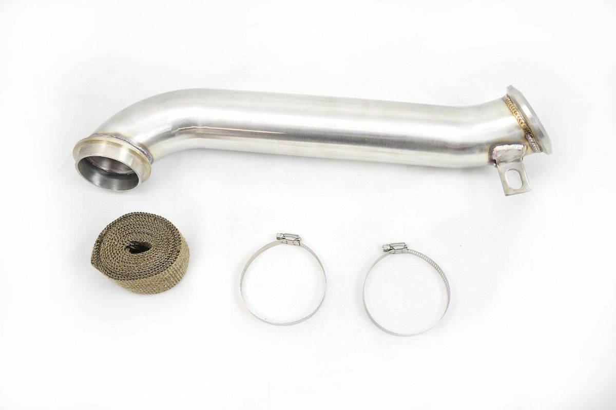 Rudy's Performance Parts - Rudy's Stainless Steel 3" High Flow Down Pipe For 04.5-10 6.6 Duramax