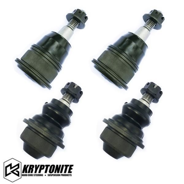 Kryptonite - Kryptonite Upper And Lower Ball Joint Package For 01-10 Chevy/GMC 1500HD/2500HD/3500HD (Stock Control Arms)