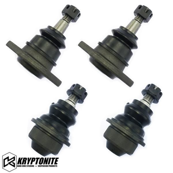 Kryptonite - Kryptonite Upper And Lower Ball Joint Package For 01-10 Chevy/GMC 1500HD/2500HD/3500HD With Aftermarket Control Arms