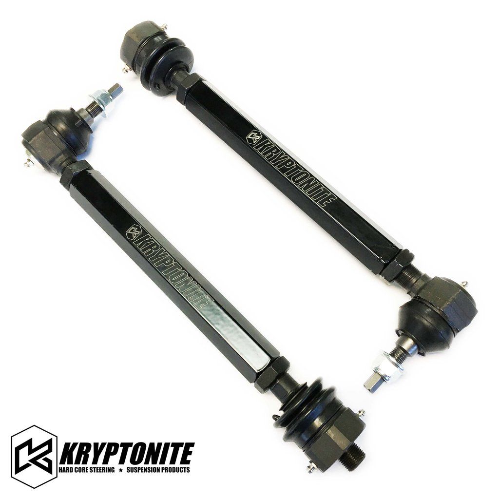 Kryptonite - Kryptonite Death Grip Tie Rods For 11-19 Chevy/GMC 2500HD/3500HD With Fabtech RTS Lift Kit