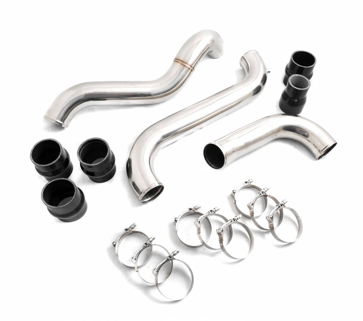 Rudy's Performance Parts - Rudy's Polished Aluminum Hot & Cold Side Intercooler Pipe & Boot Kit For 11-16 LML Duramax