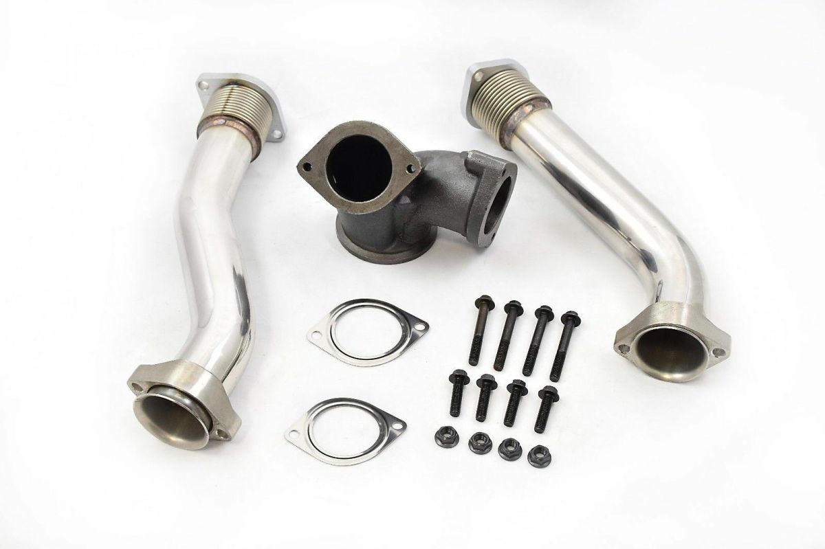 Rudy's Performance Parts - Rudy's Polished Replacement Turbocharger Up Pipe Kit For 99.5-03 7.3 Powerstroke