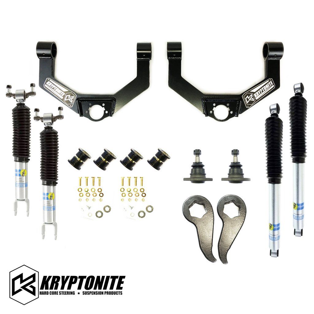Kryptonite - Kryptonite Stage 3 Leveling Kit With Bilstein Shocks For 2020 Chevy/GMC 2500HD/3500HD