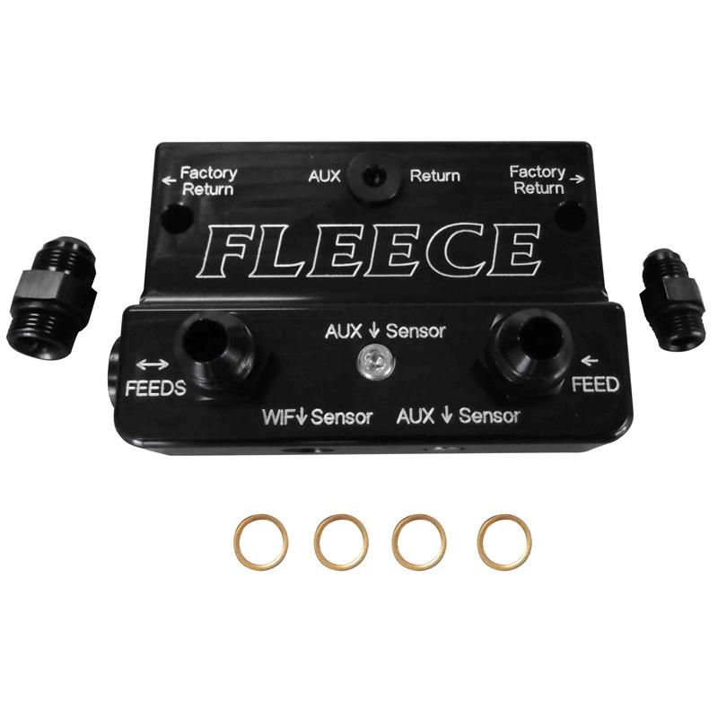Fleece Performance Engineering - Fleece Performance Fuel Distribution Block For 10-18 6.7L Cummins