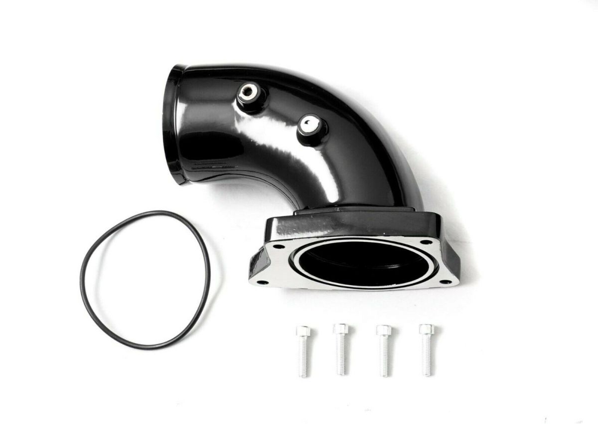Rudy's Performance Parts - Rudy's Black High Flow Intake Elbow For 05-07 6.0L Powerstroke