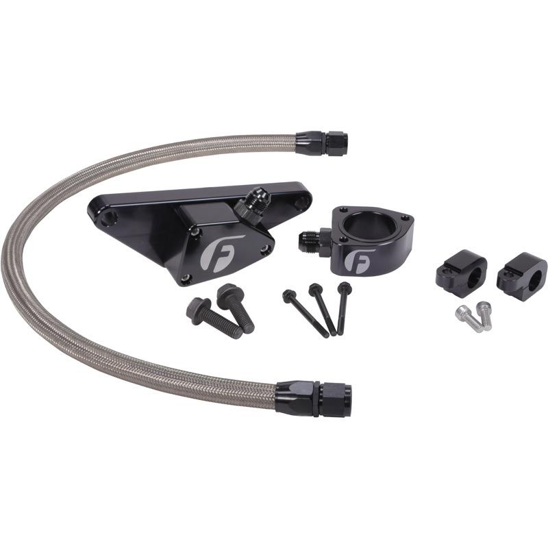 Fleece Performance Engineering - Fleece Performance Coolant Bypass Kit With Stainless Steel Line For 03-07 5.9L Cummins With Manual Transmission