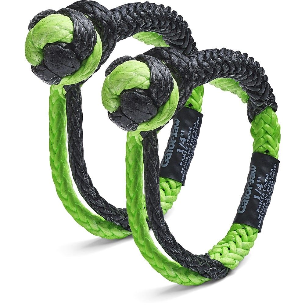 Bubba Rope  - Bubba Rope 1/4" Mini Gator Jaw Synthetic Shackle 11,000 Pound Breaking Strength