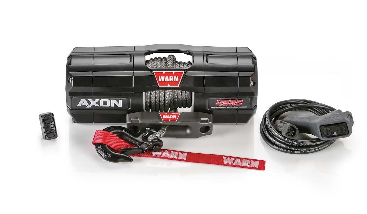 Warn - Warn Axon 45RC Power Sport Winch 4,500 LB Capacity With 27' Foot Rope