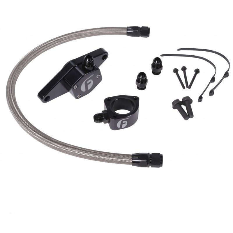 Fleece Performance Engineering - Fleece Performance Coolant Bypass Kit With Stainless Steel Line For 98.5-02 5.9L Cummins
