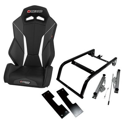 Beard Seats - Beard V2 Torque Black Seat with Mount Kit For 14-17 Polaris RZR XP 1000