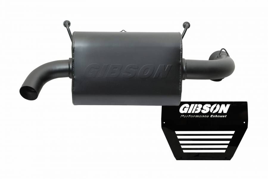 Gibson Performance Exhaust - Gibson Performance Black Single Exhaust For 15-17 Polaris RZR XP 1000