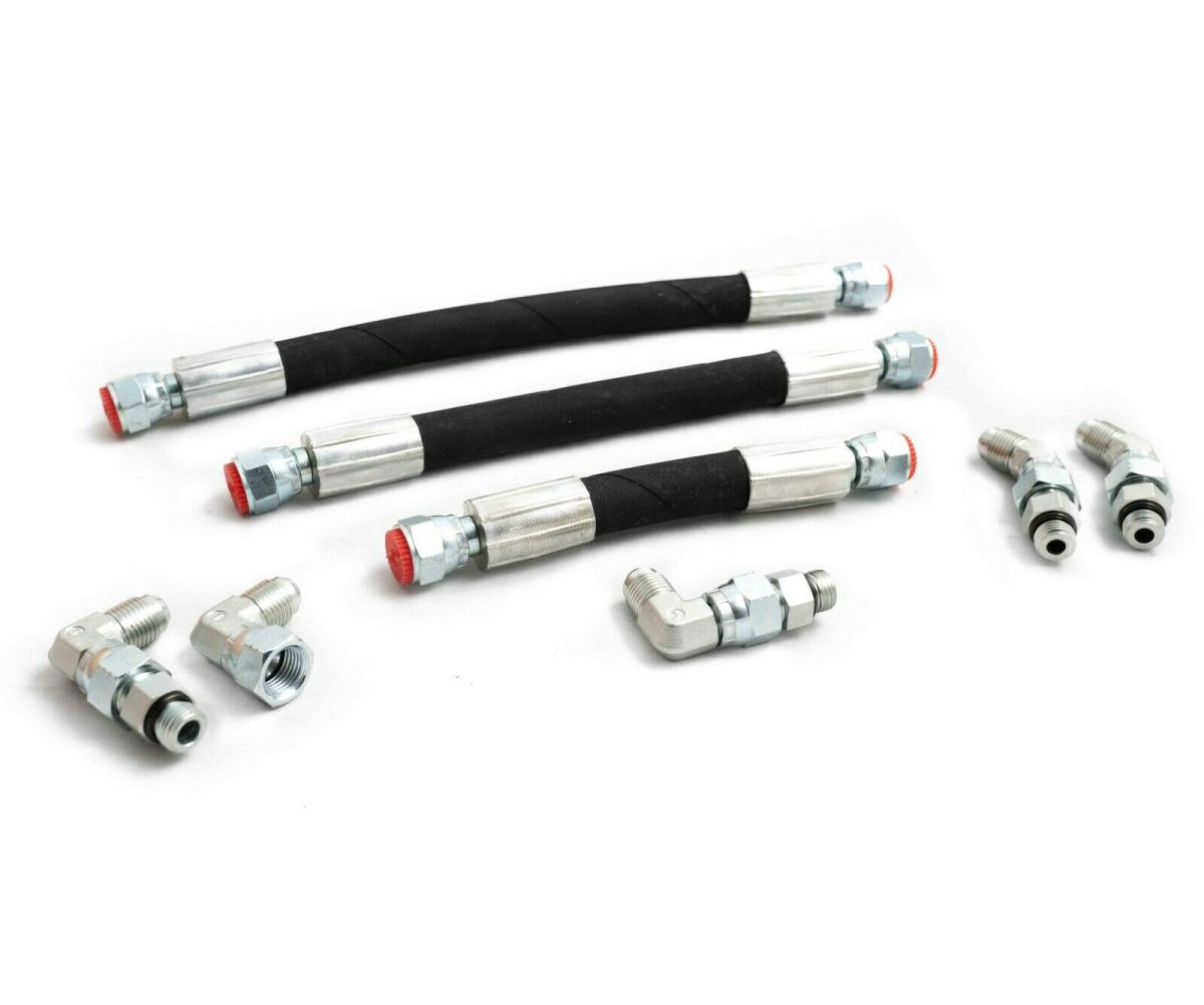 Rudy's Performance Parts - Rudy's High Pressure Oil Pump Hoses & Lines With Crossover For 94-97 7.3L Powerstroke