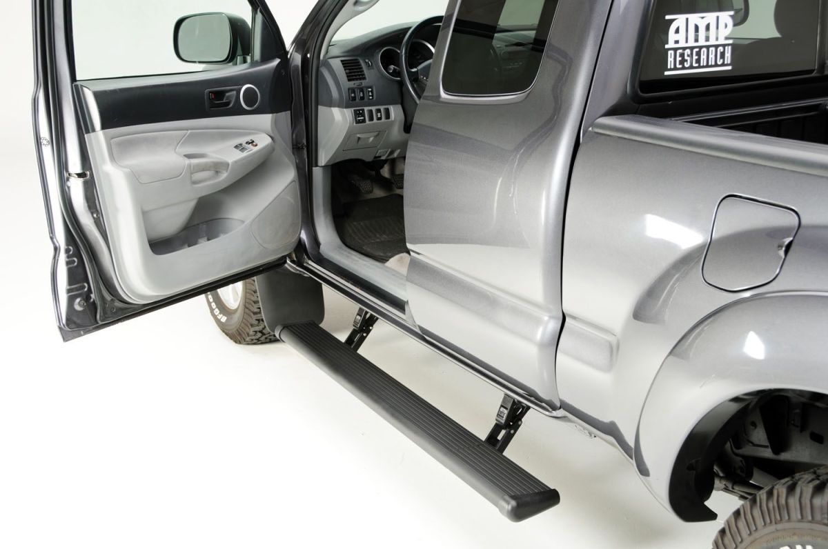 Amp Research - AMP Research Plug N Play PowerStep Electric Running Boards For 05-15 Toyota Tacoma Double Cab