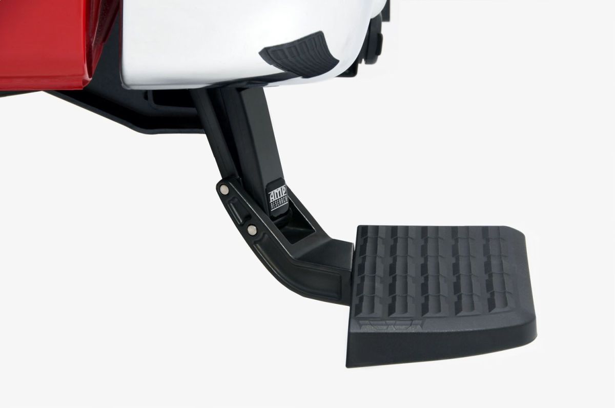 Amp Research - AMP Research BedStep Flip Down Bumper Step For 17-20 Ford Super Duty